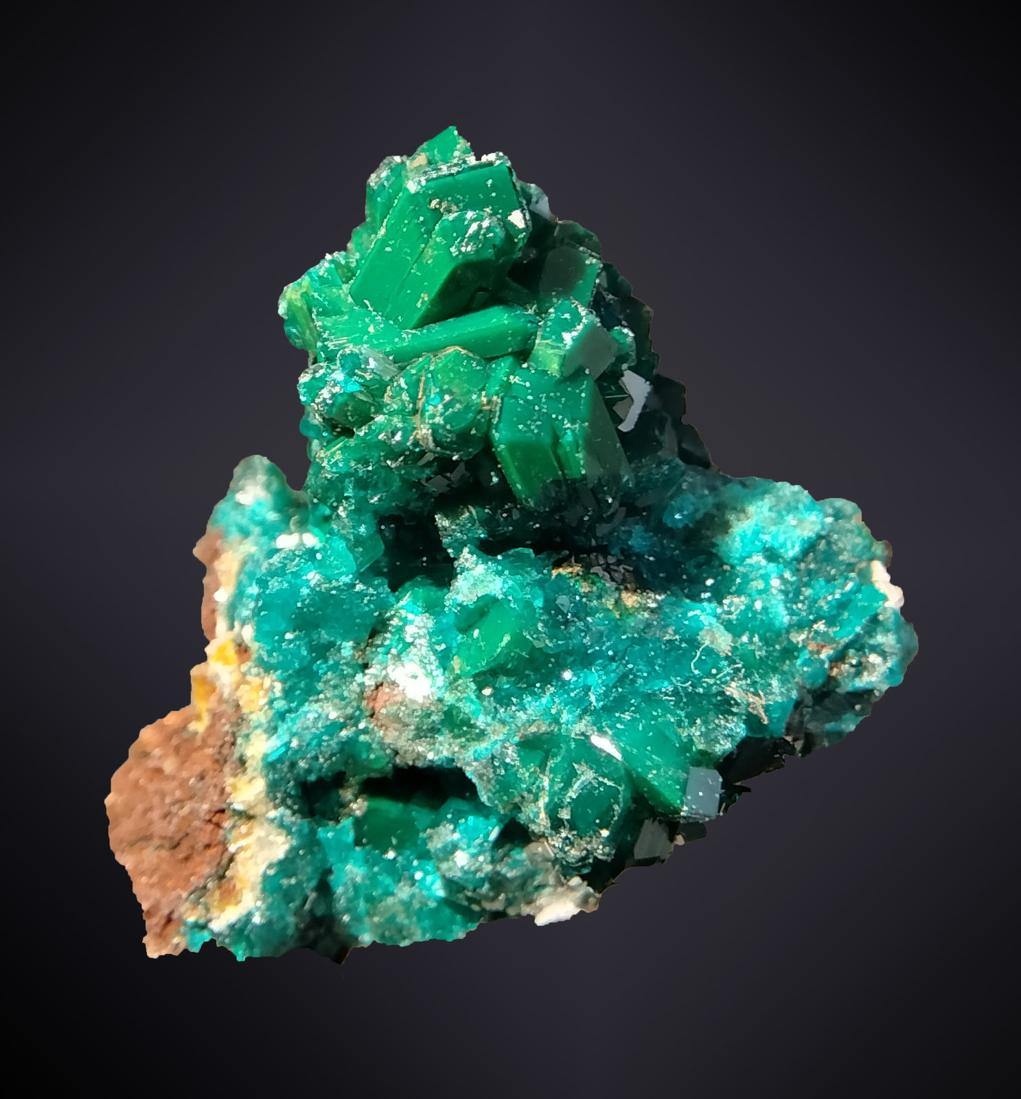 Dioptase
25 mm x 30 mm x 25 mm
(Autor: Firmo Espinar)