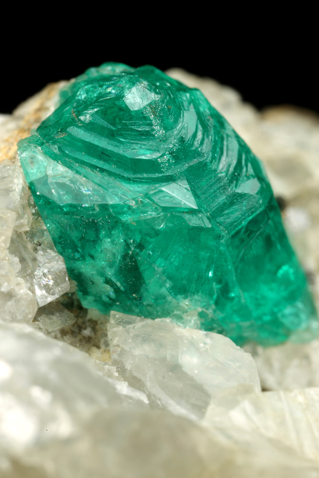 Beryl (variety emerald), Calcite, Pyrite
35x23x20mm, xl=9mm
(Autor: Fiebre Verde)