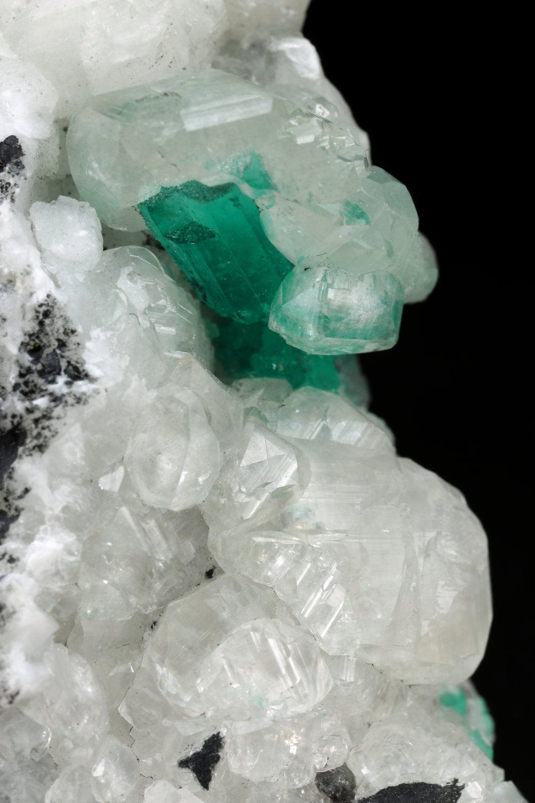 Beryl (variety emerald), Calcite
45x47x32mm, xl=15mm
(Autor: Fiebre Verde)