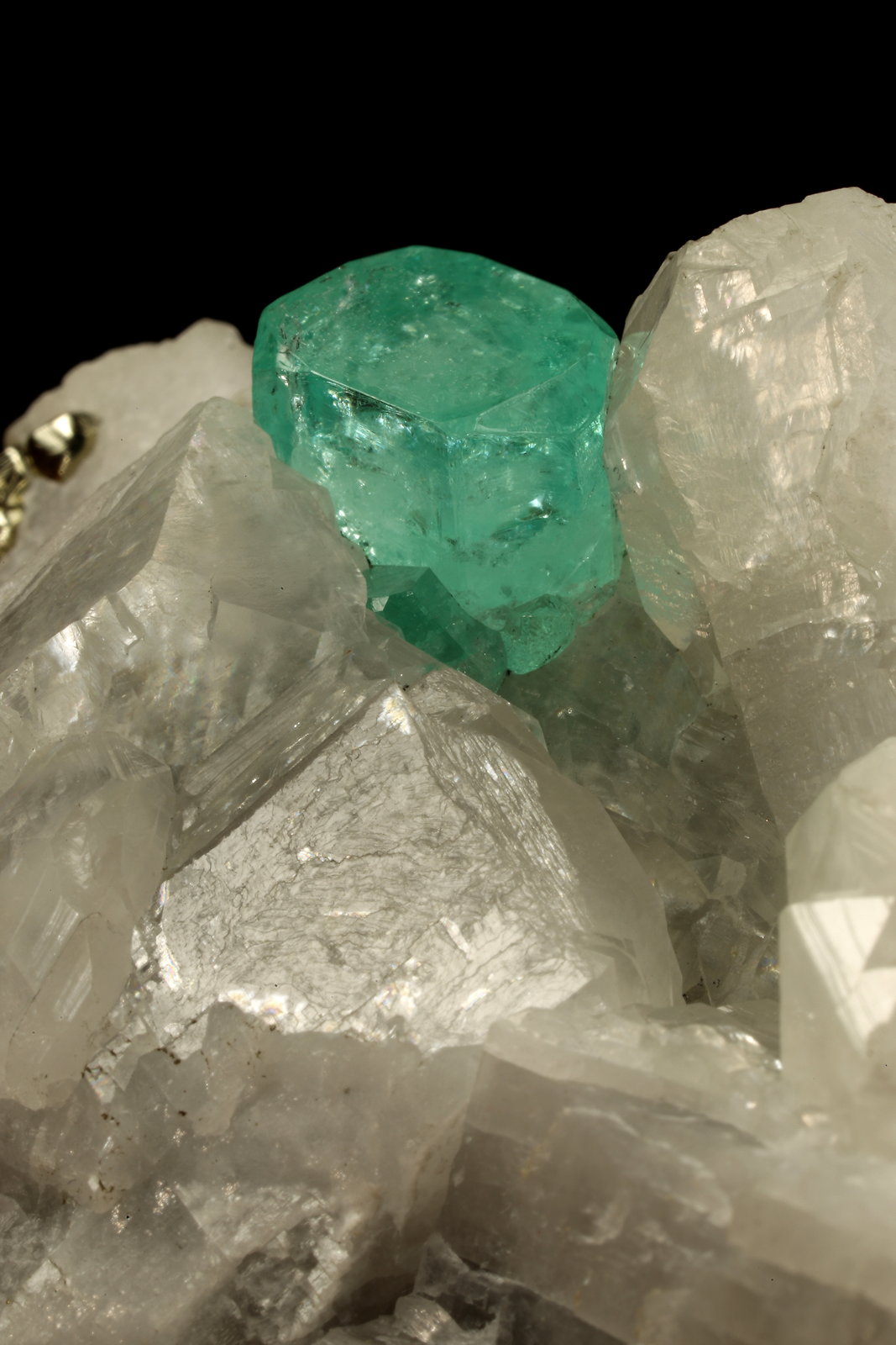Beryl (Var. Emerald), Calcite, Pyrite
85x62x64mm, xl=8x9mm
(Autor: Fiebre Verde)