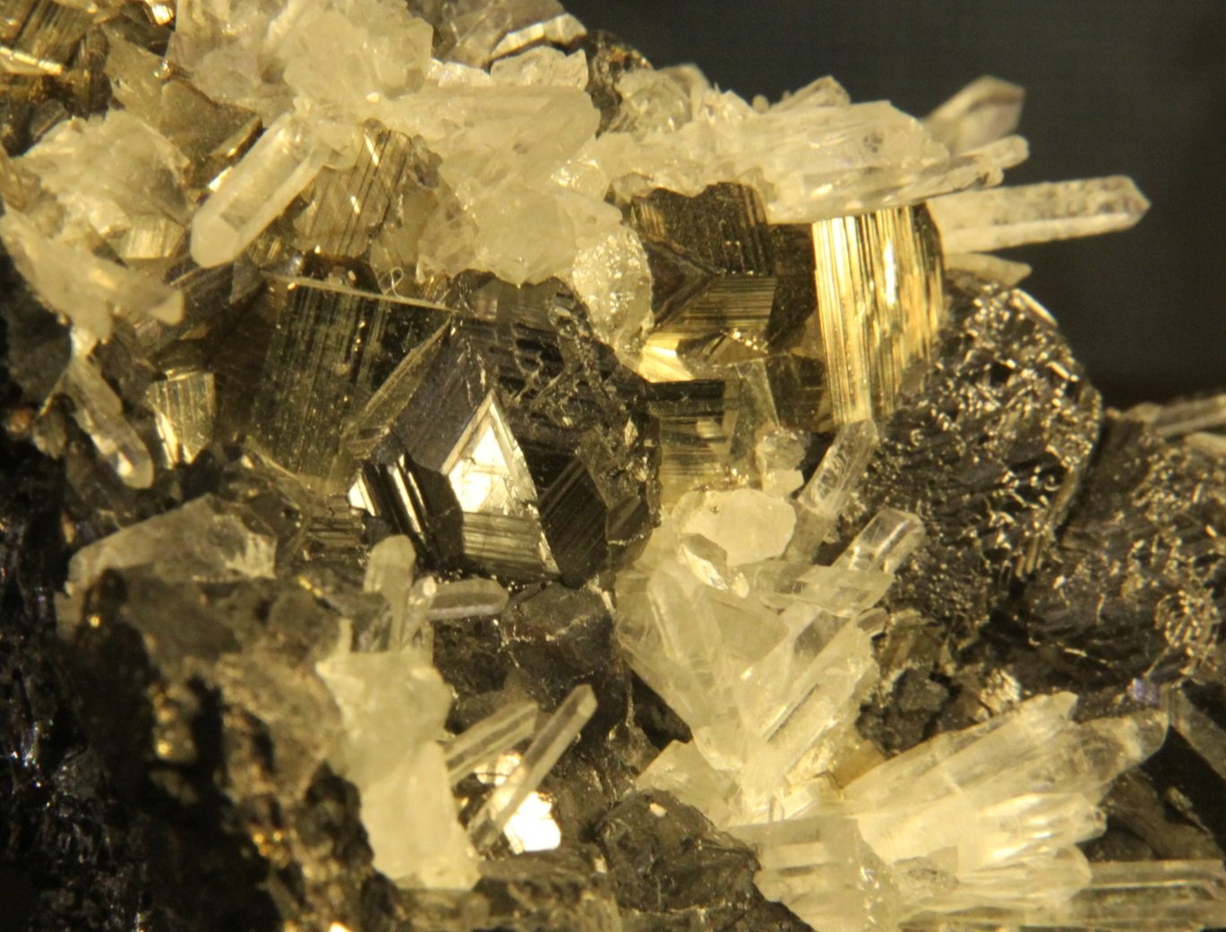 Sphalerite, Pyrite and Quartz
67mm x 90mm x 42mm
(Autor: Firmo Espinar)