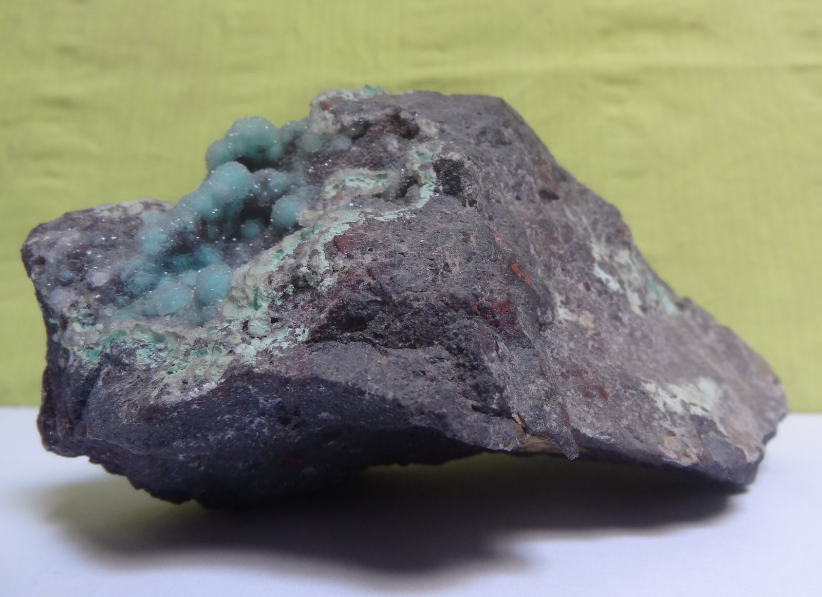 Quartz with Chrysocolla inclusions
14 x 7 x 8 cm.
(Autor: Dave van Bladel)