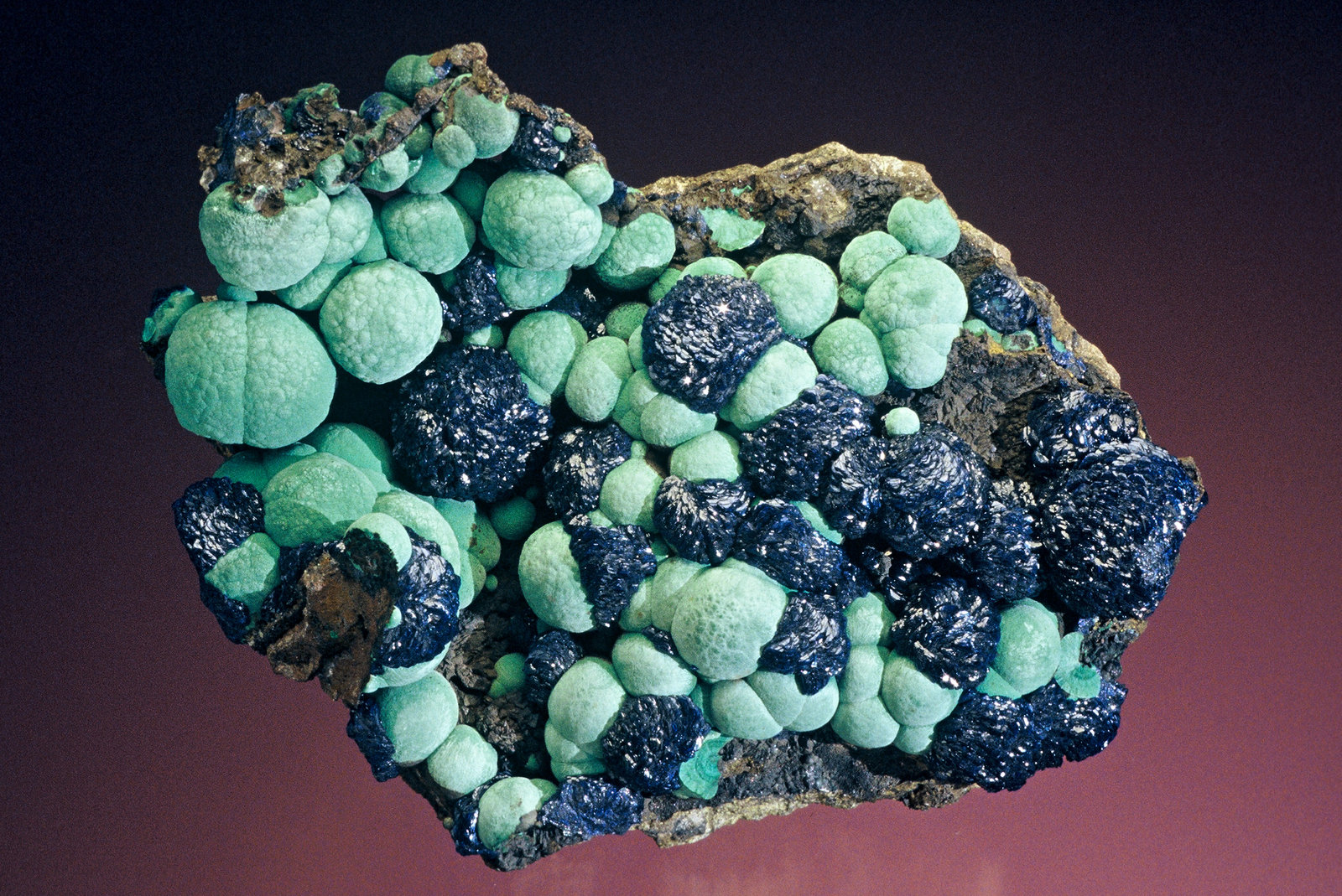 Azurite and malachite
11cm X 8cm
(Autor: Steve Maslansky)