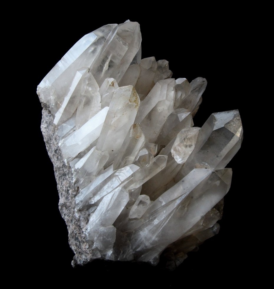 Quartz
Specimen size 17 cm, largest crystal 8 cm
(Autor: Tobi)