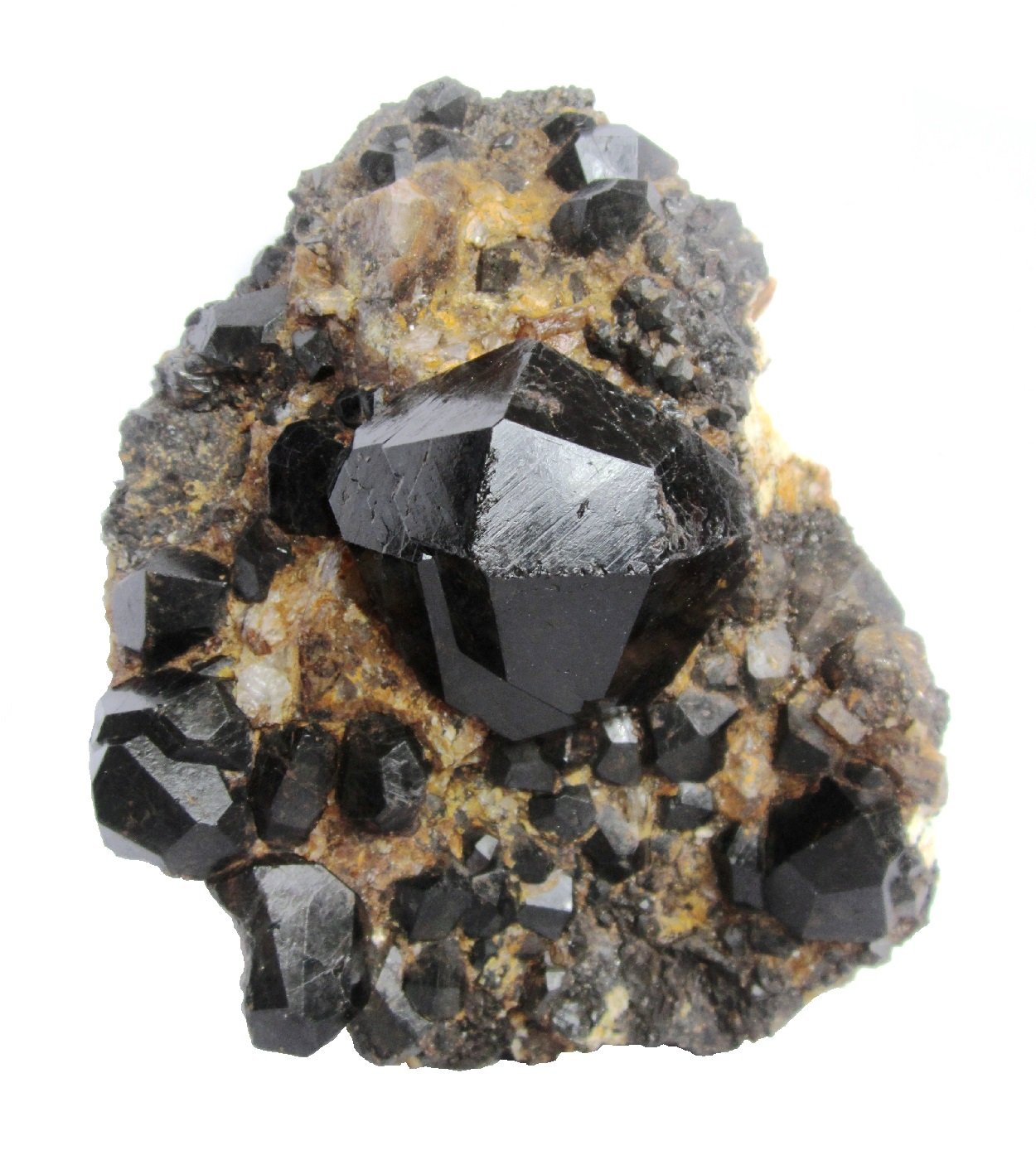 Almandine-Spessartine Series
Specimen size 16 x 12 cm, largest crystal 6 cm
(Autor: Tobi)