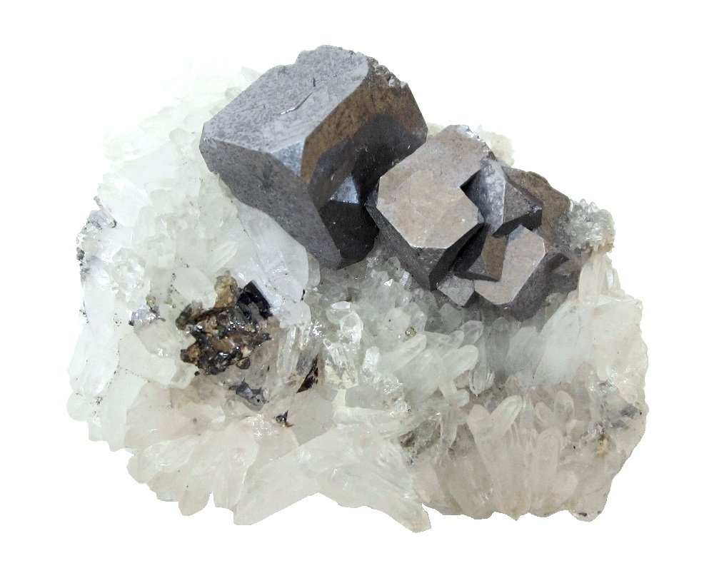 Galena, Quartz
Specimen size 4 cm
(Autor: Tobi)