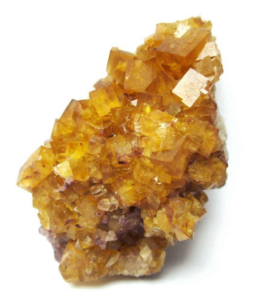 Fluorite
Specimen size 7 cm, garnet crystal 1 cm
(Autor: Tobi)