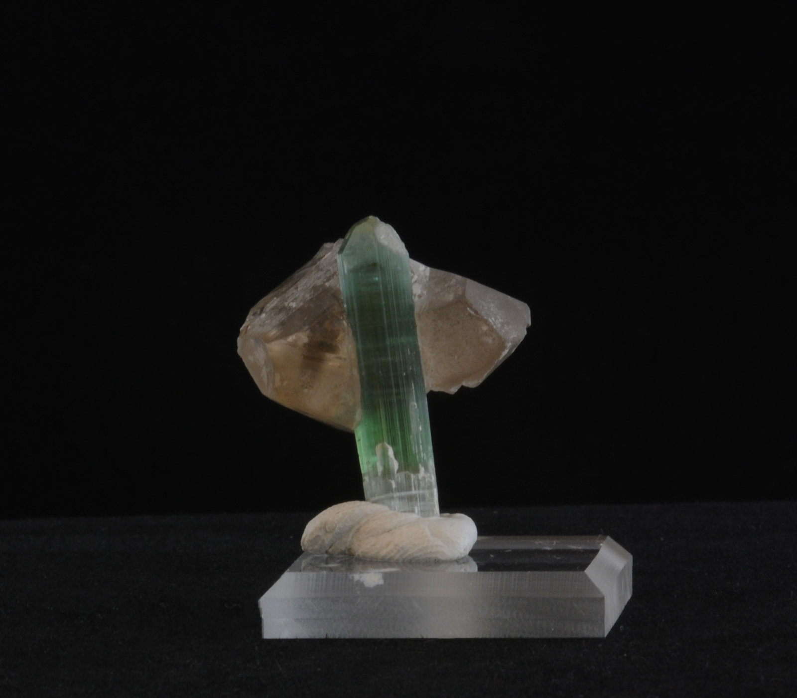 Tourmaline and Quartz
3.1 x 2.8 x  2.5 cm
(Autor: steven calamuci)