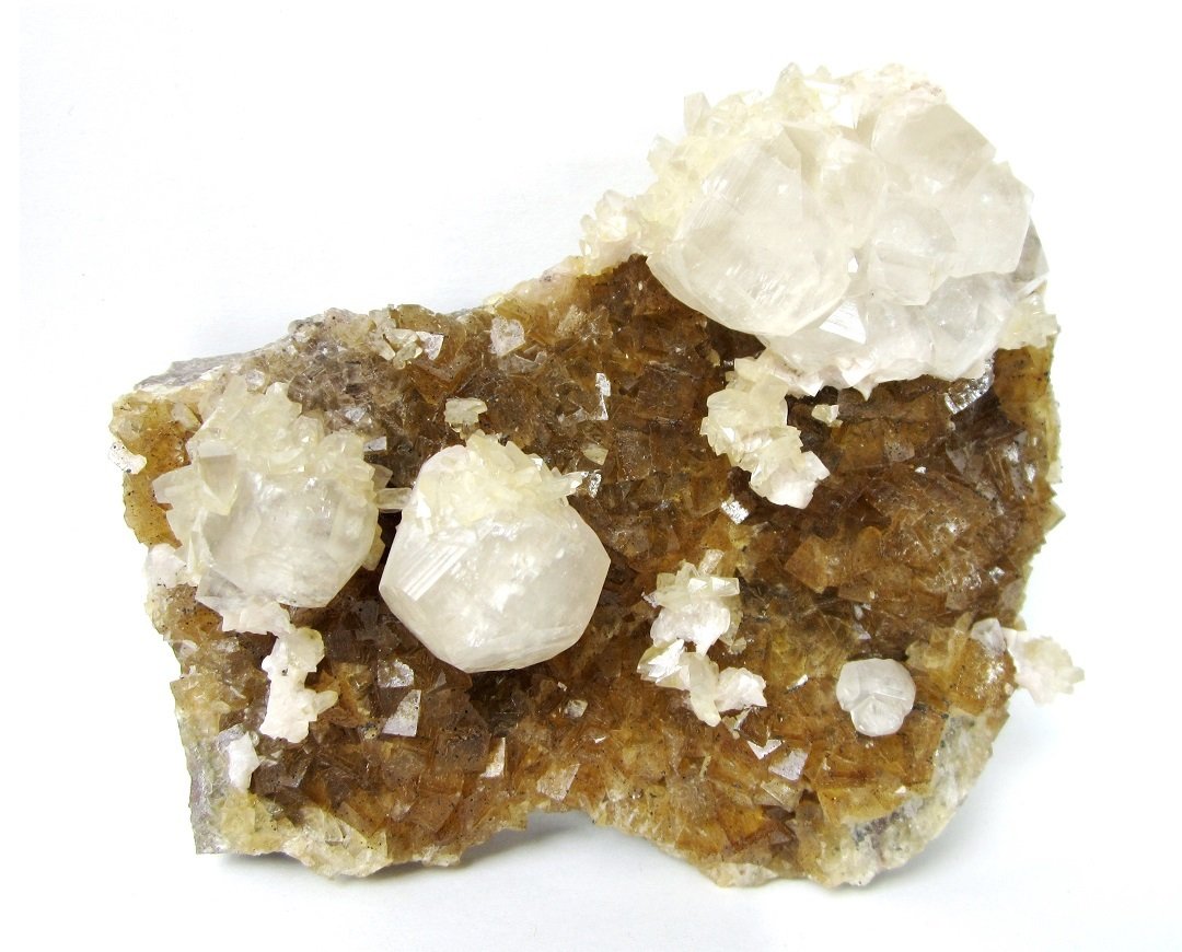 Fluorite, Calcite, Dolomite
Specimen size 12,5 cm, largest calcite 2,5 cm
(Autor: Tobi)