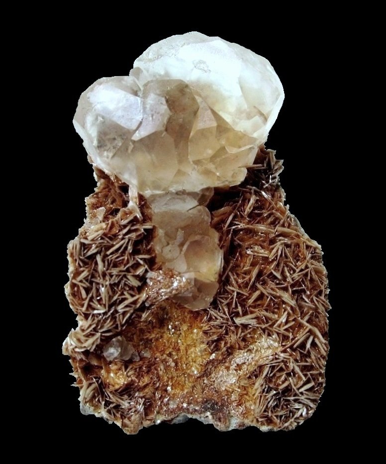 Fluorite, Muscovite
Specimen height 5 cm, largest fluorite 2 cm
(Autor: Tobi)