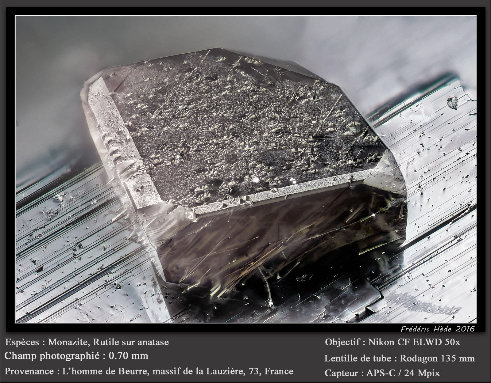 Monazite with Rutile on Anatase
fov 0.70 mm
(Autor: ploum)