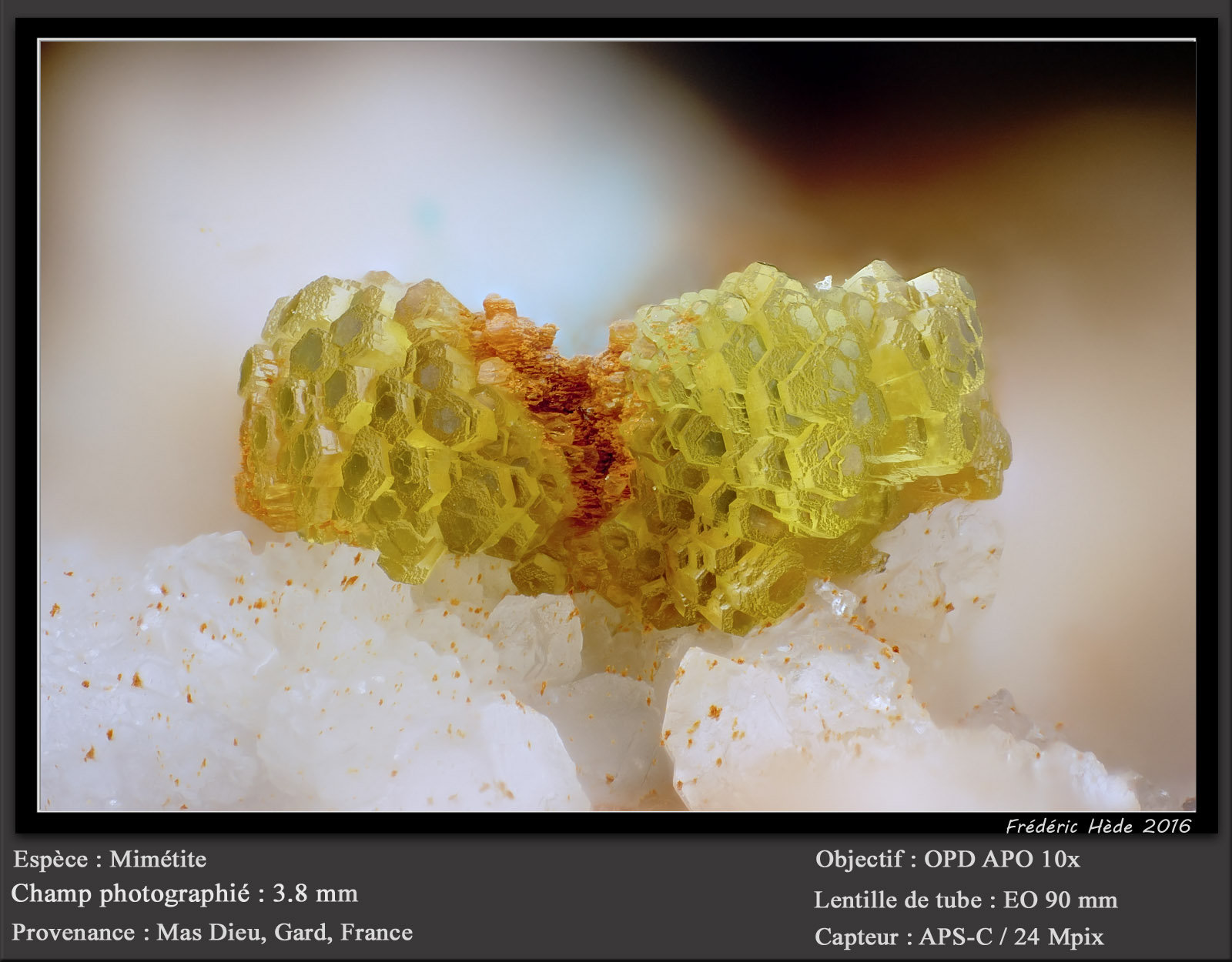 Mimetite
fov 3.8 mm
(Autor: ploum)
