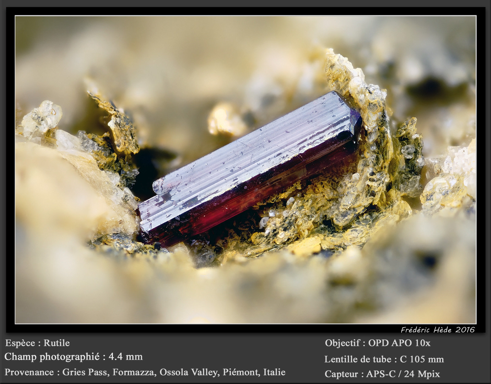 Rutile
fov 4.4 mm
(Autor: ploum)
