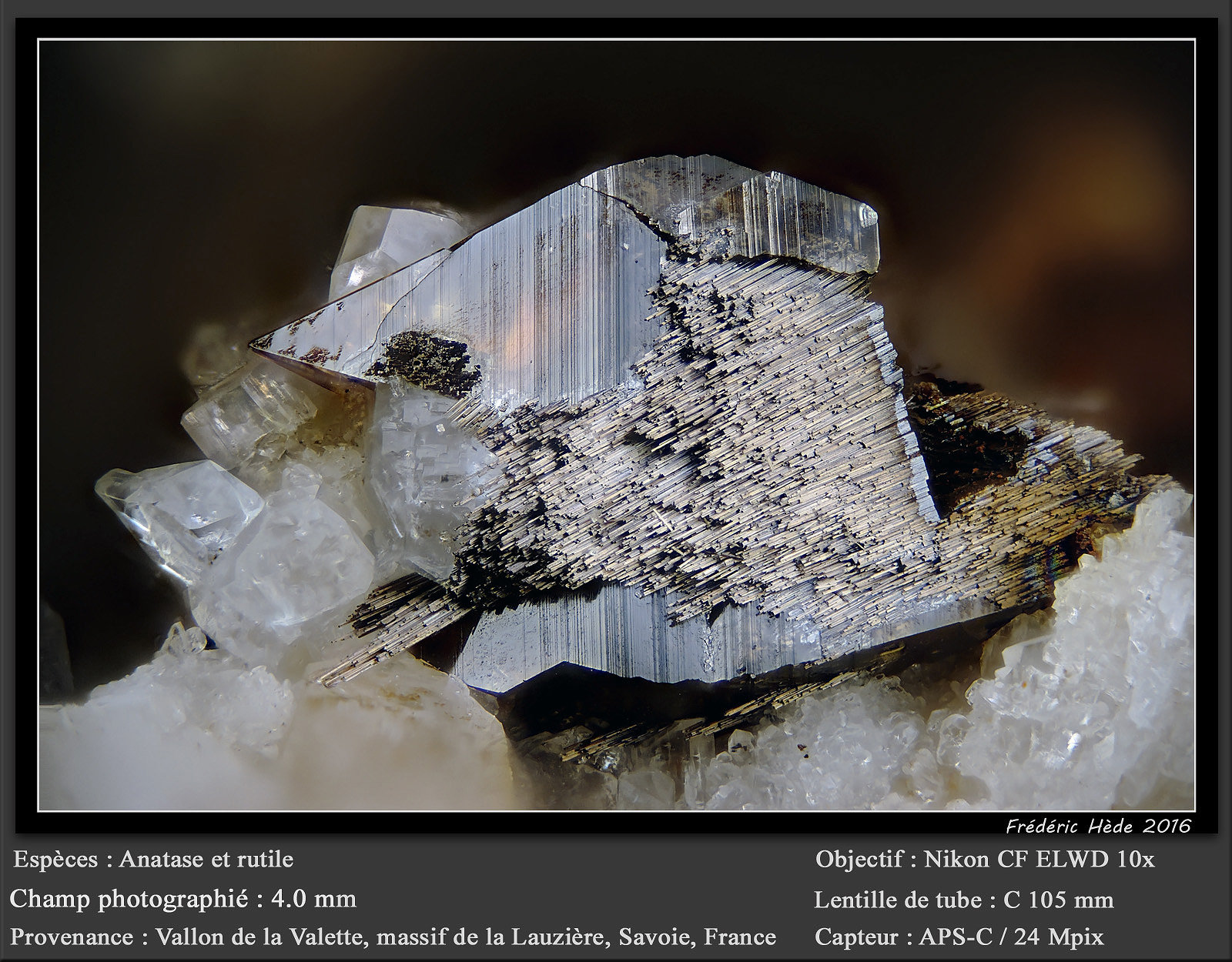 Anatase and Rutile
fov 4 mm
(Autor: ploum)