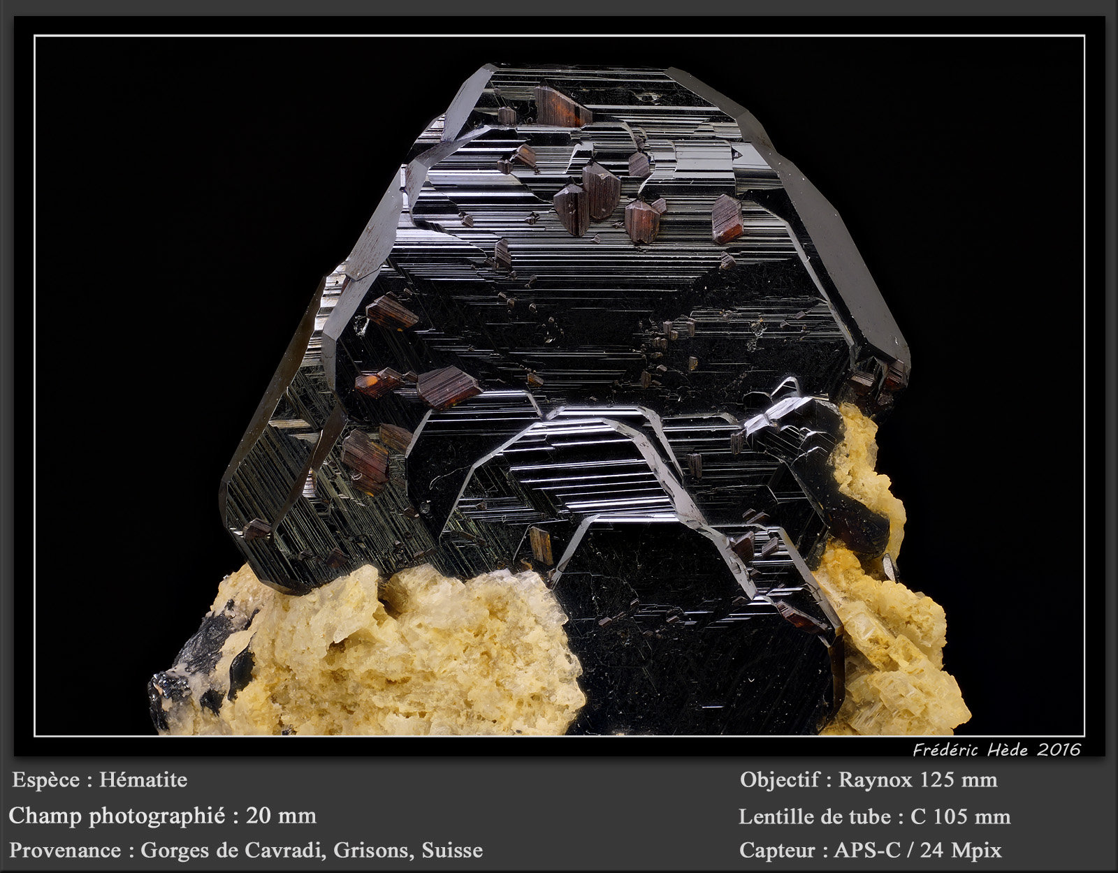 Hematite
Fov 20 mm
(Autor: ploum)