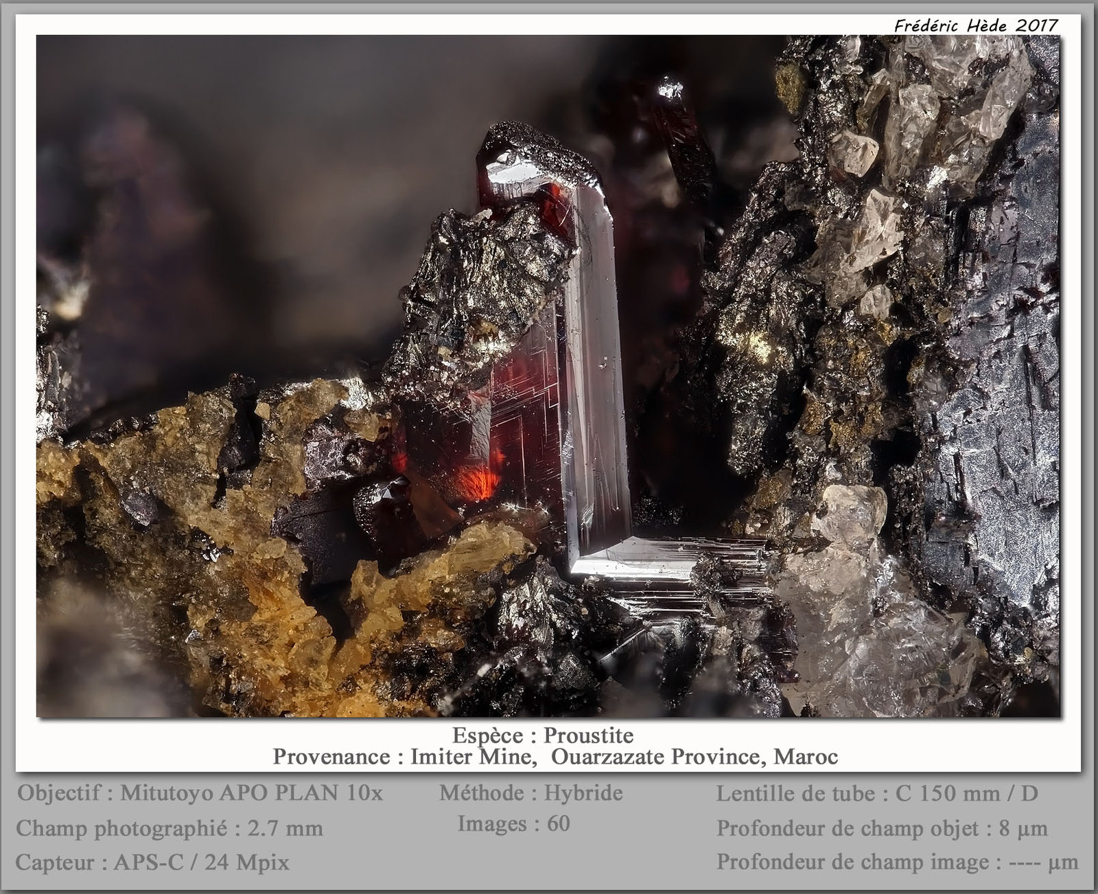 Proustite
fov 2.7 mm
(Autor: ploum)