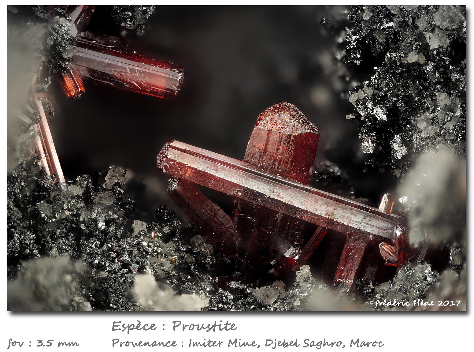 Proustite
fov 3.5 mm
(Autor: ploum)