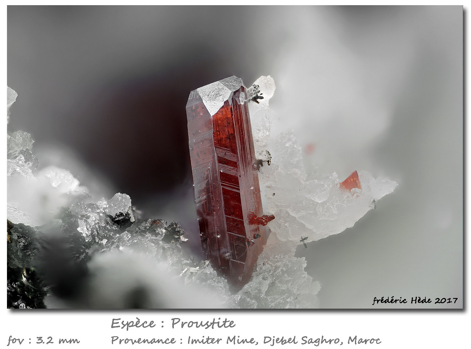 Proustite
fov 3.2 mm
(Autor: ploum)