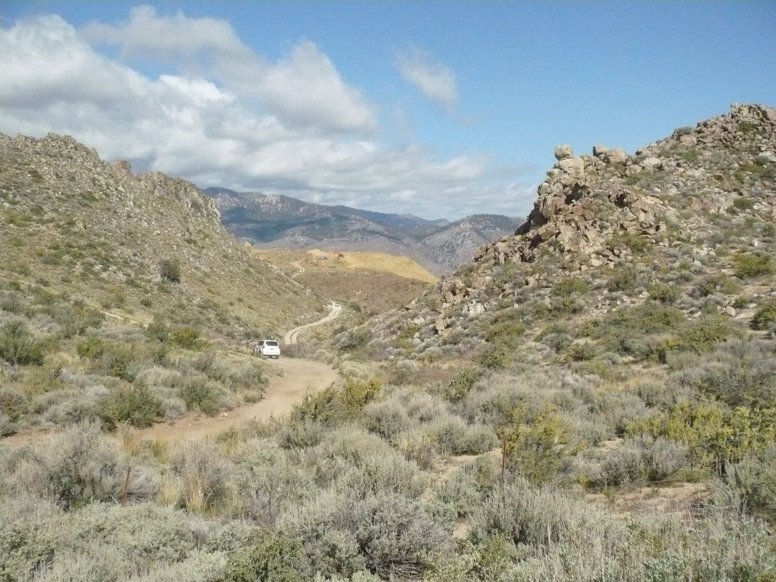 Approaching the mine.