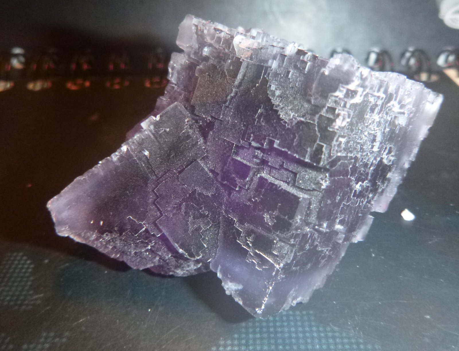 Fluorite
Main crystal: 40mm x 40mm x 40mm
(Autor: Firmo Espinar)
