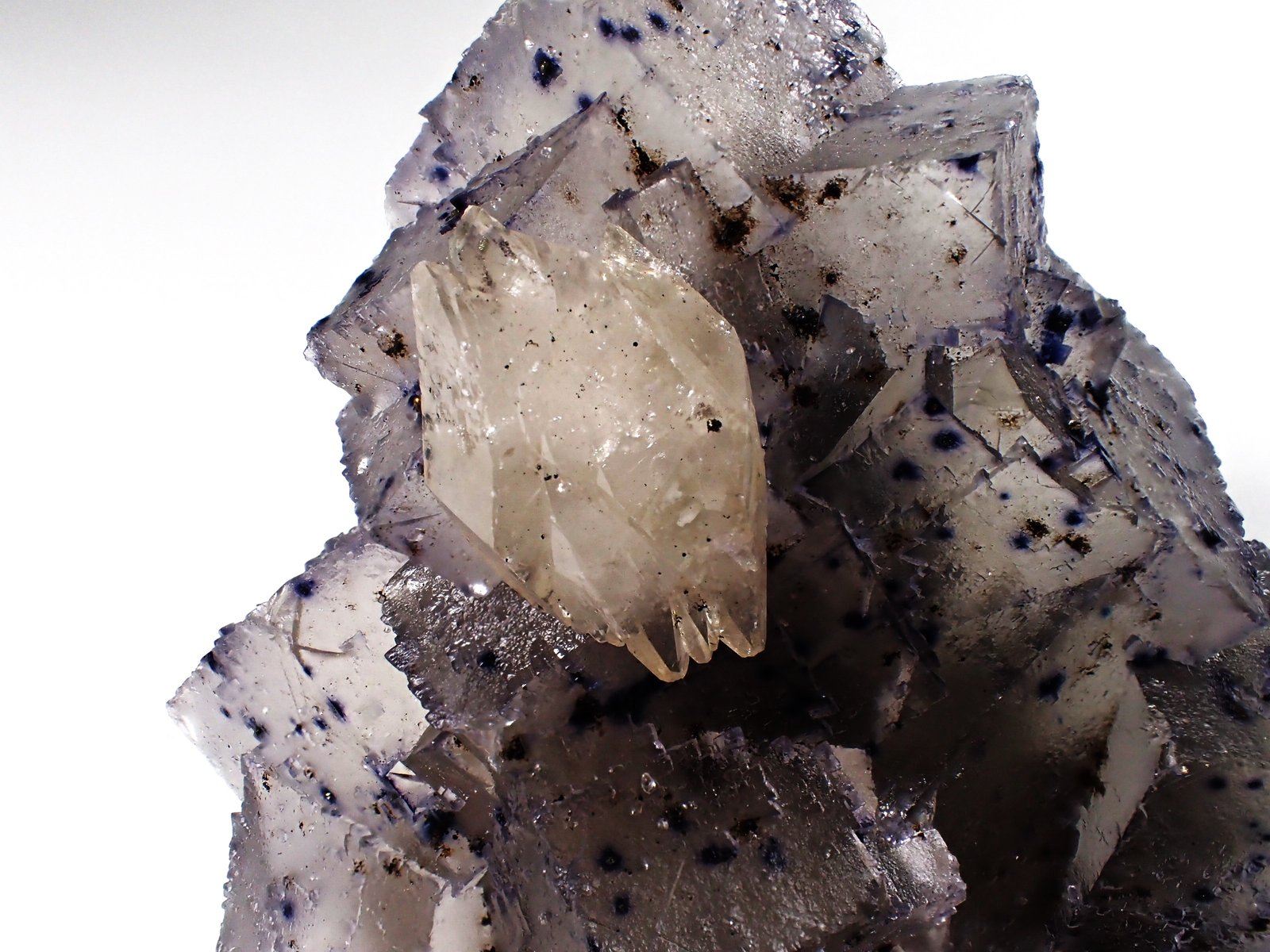 Fluorite, Calcite, Sphalerite, Pyrite, Dolomite
90 mm x 90 mmx 55 mm
(Autor: Don Lum)