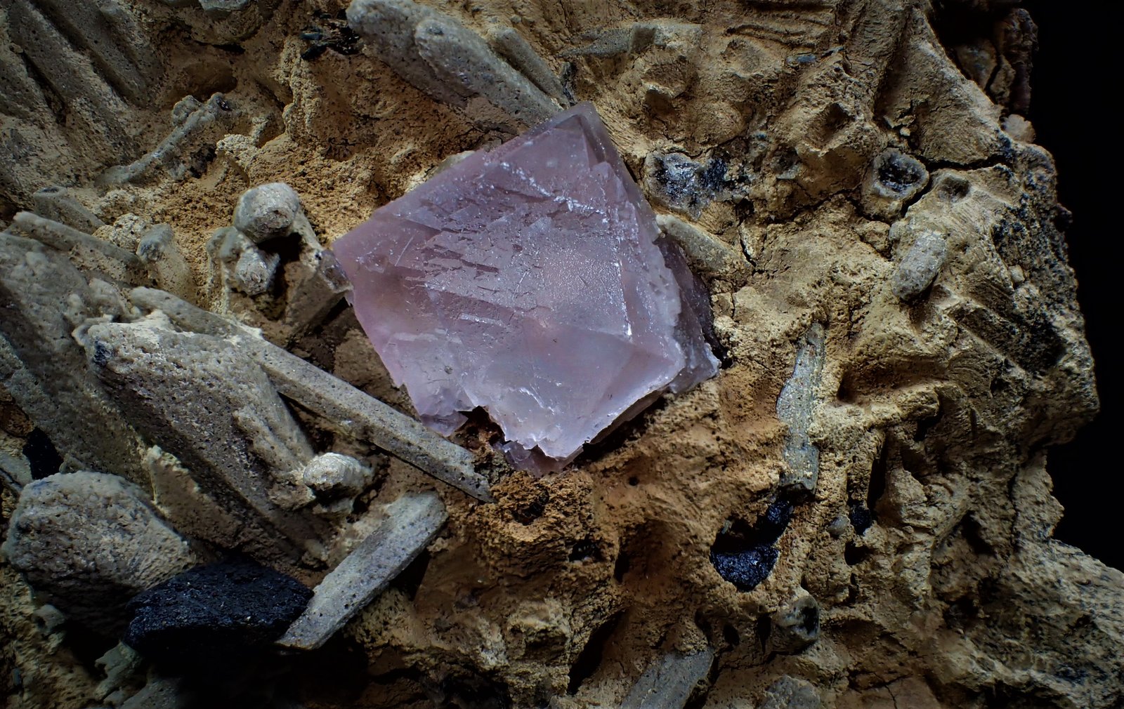 Fluorite, Genthelvite
18 cm x 13.2 cm x 10.3 cm
(Autor: Don Lum)