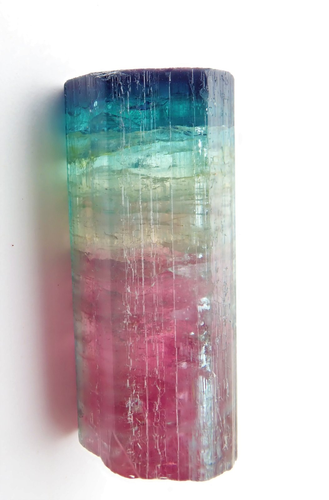Elbaite (Tourmaline Group)
3.1cm x  1.4 cm
(Autor: texasdigger)
