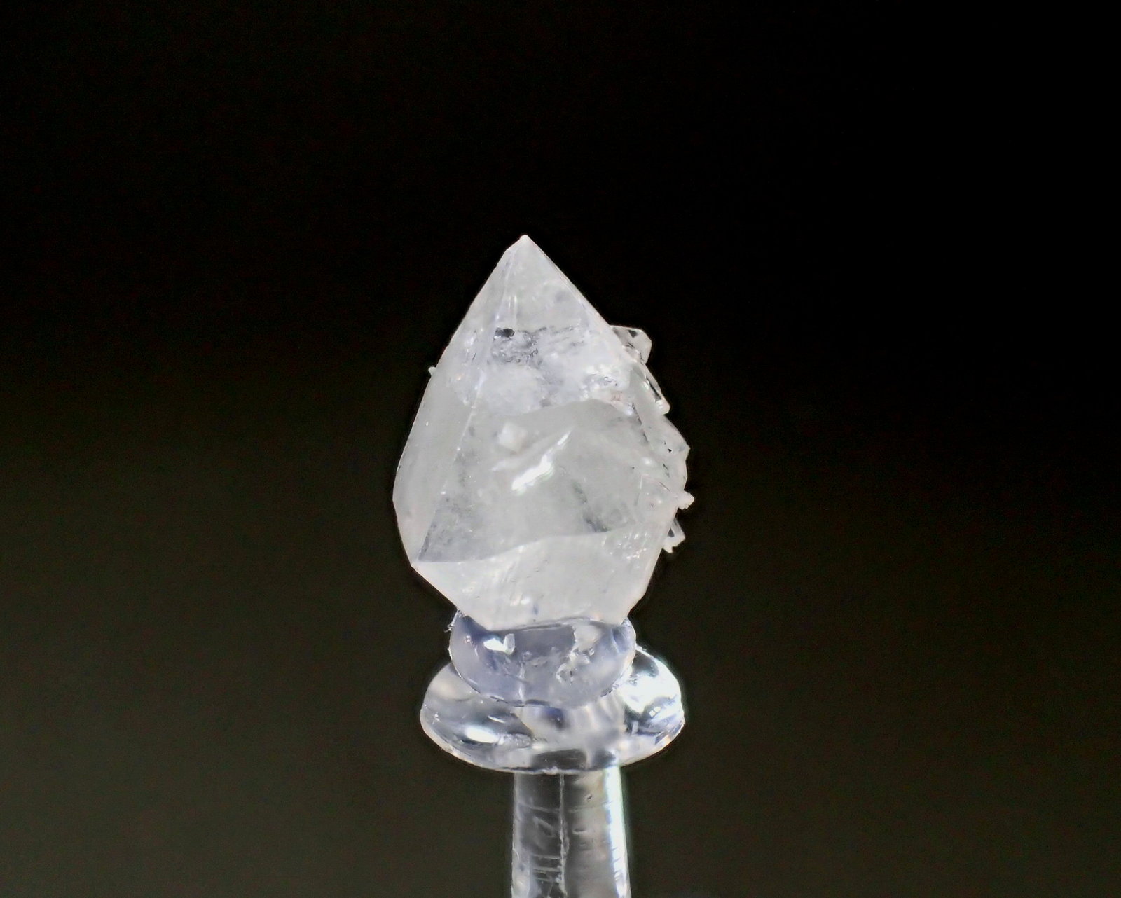 Powellite, Scolecite
11mm x 7mm x  6mm
(Autor: Don Lum)