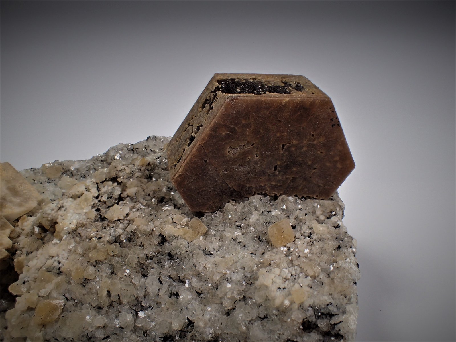 Bastnäsite-(Ce), Parisite, Riebeckite, Quartz
100 mm x 70 mm x 60 mm
(Autor: Don Lum)