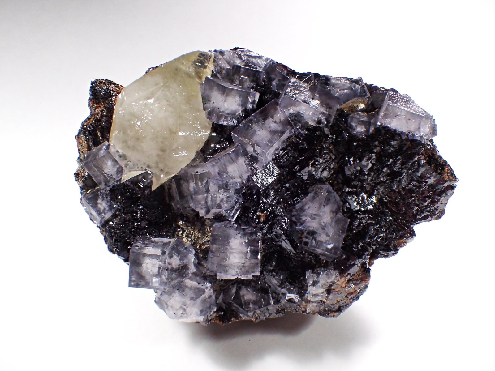 Fluorite, Calcite, Sphalerite
150 mm x 109 mm
(Autor: Don Lum)