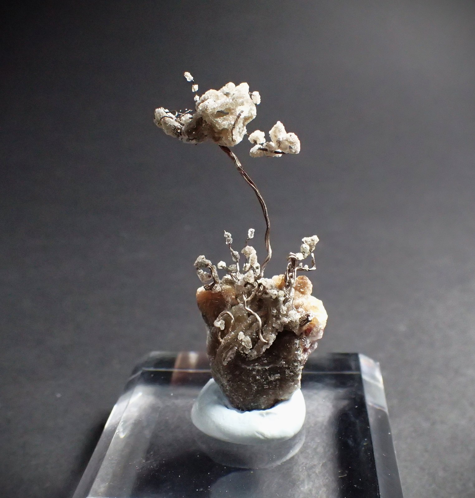 Silver, Calcite
44 mm x 18 mm x 11 mm
(Autor: Don Lum)