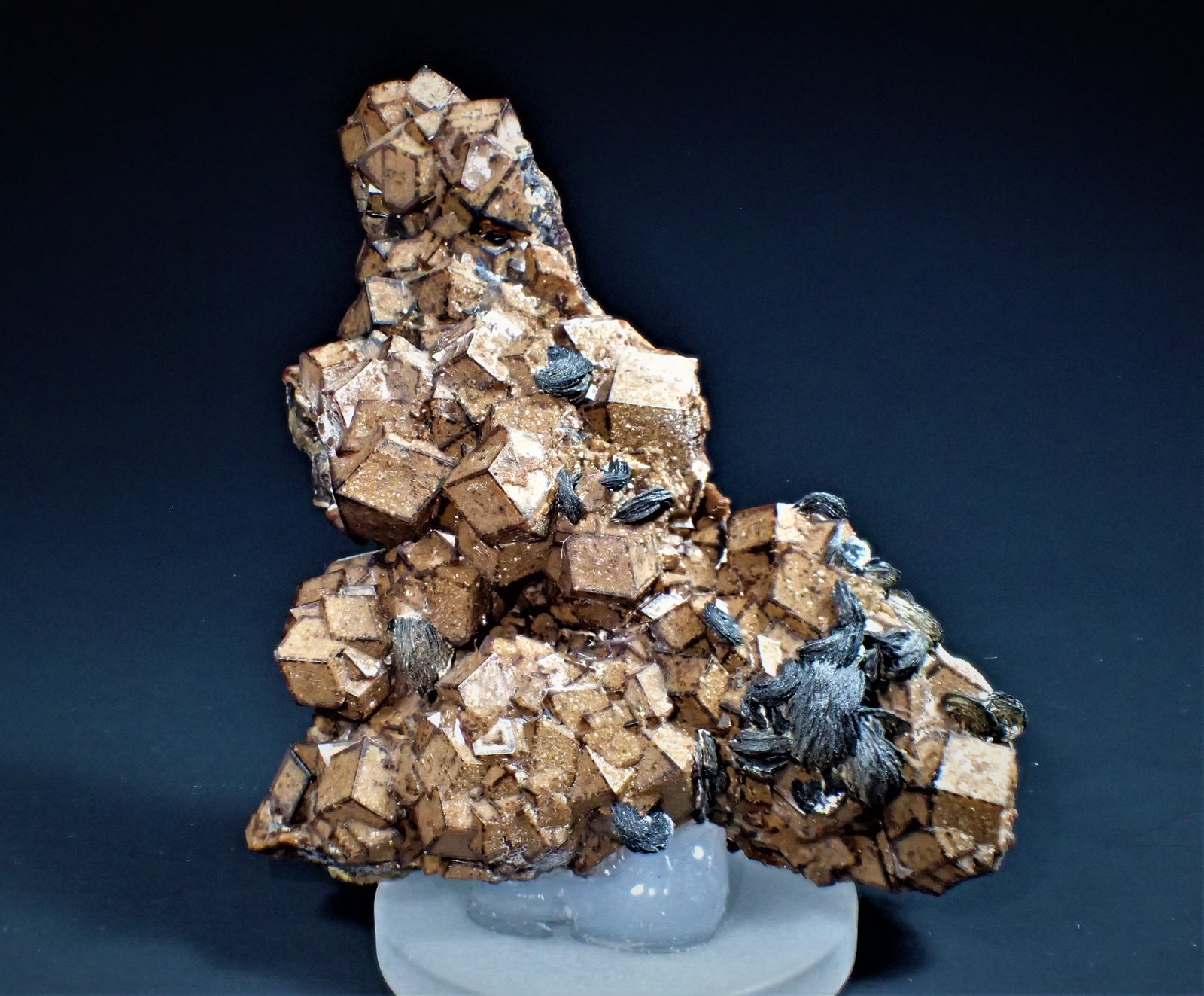 Andradite, Hematite
106 mm x 83 mm x 35 mm
(Autor: Don Lum)