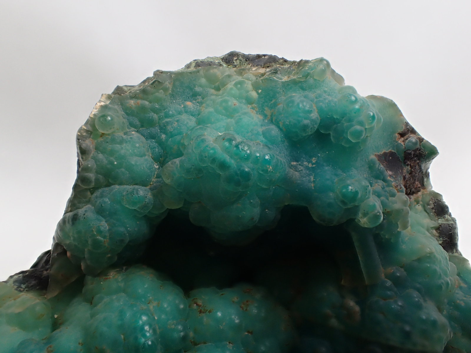 Quartz (variety chalcedony), Chrysocolla
94 mm x 52 mm x  34 mm
(Autor: Don Lum)