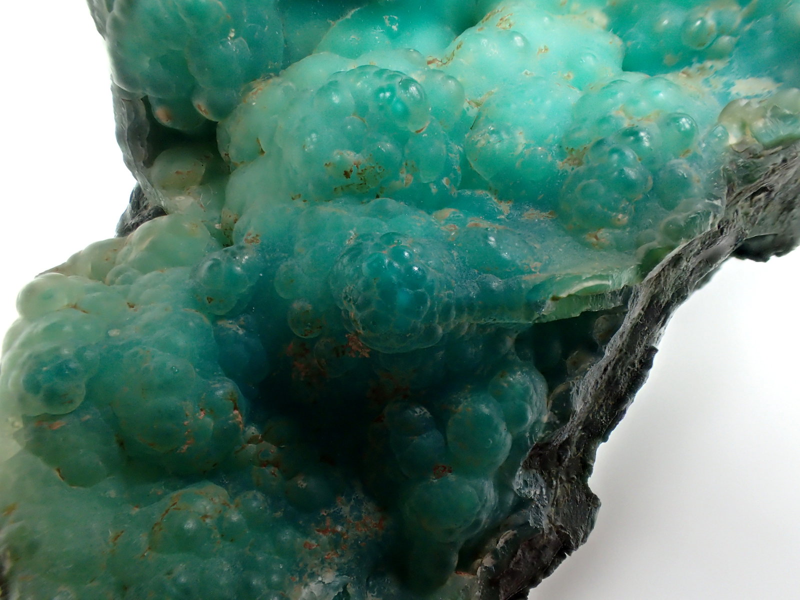 Quartz (variety chalcedony), Chrysocolla
94 mm x 52 mm x  34 mm
(Autor: Don Lum)
