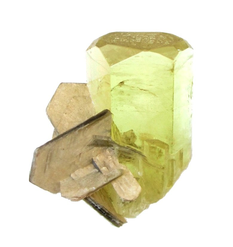 Beryl, Muscovite
Crystal height 2,5 cm
(Autor: Tobi)