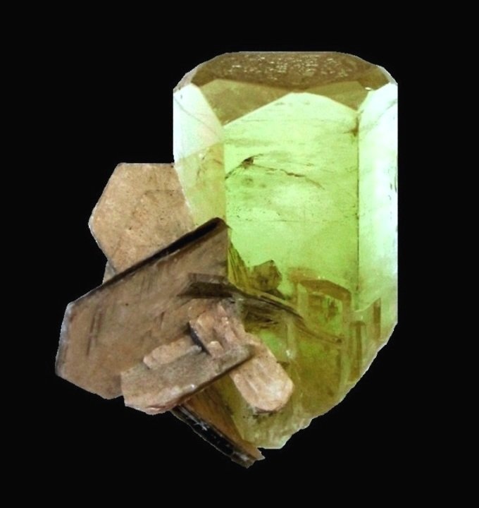 Beryl, Muscovite
Specimen height 2,5 cm
(Autor: Tobi)