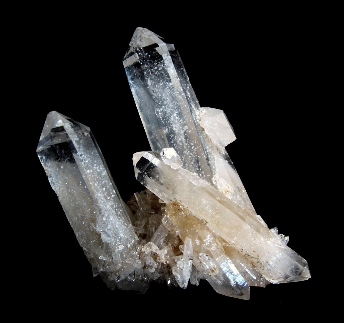 Quartz
Specimen size and also largest crystal size 13 cm
(Autor: Tobi)
