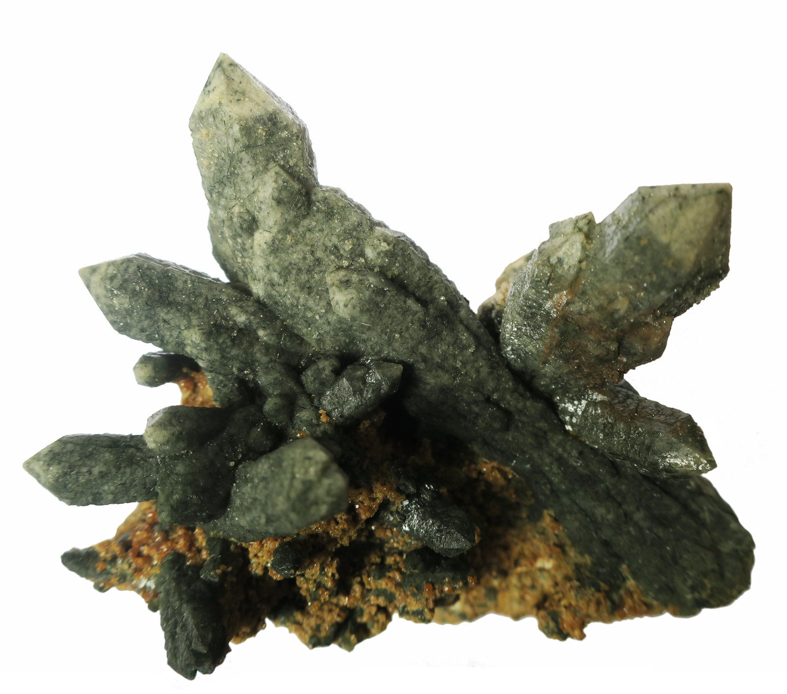 Quartz (variety prase) with Andradite (Garnet Group)
8.6x5.8x2.8 cm
(Autor: JoséMiguel)