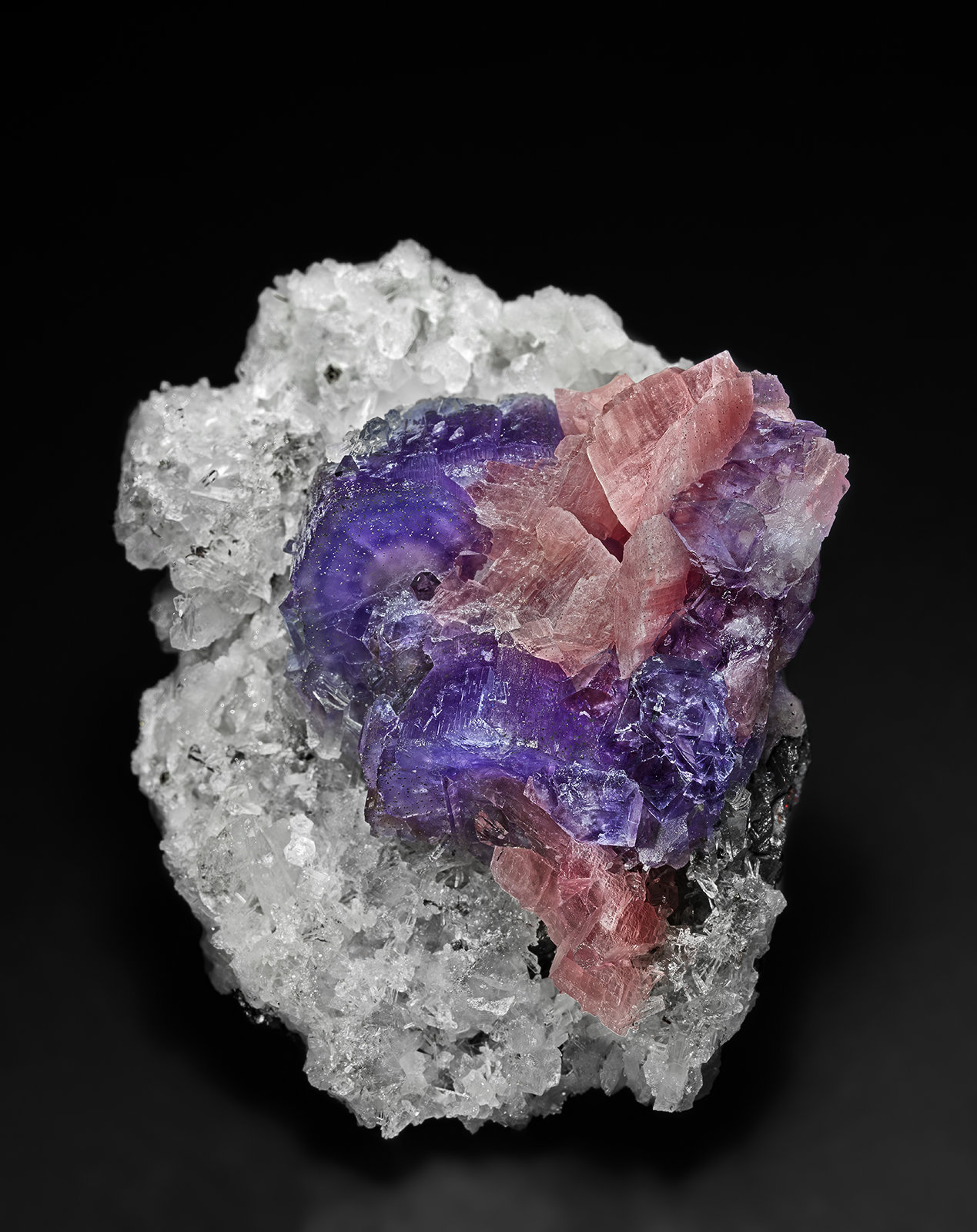 Fluorapatite, Rhodochrosite, Quartz
5.9 x 5.2 cm
(Autor: am mizunaka)