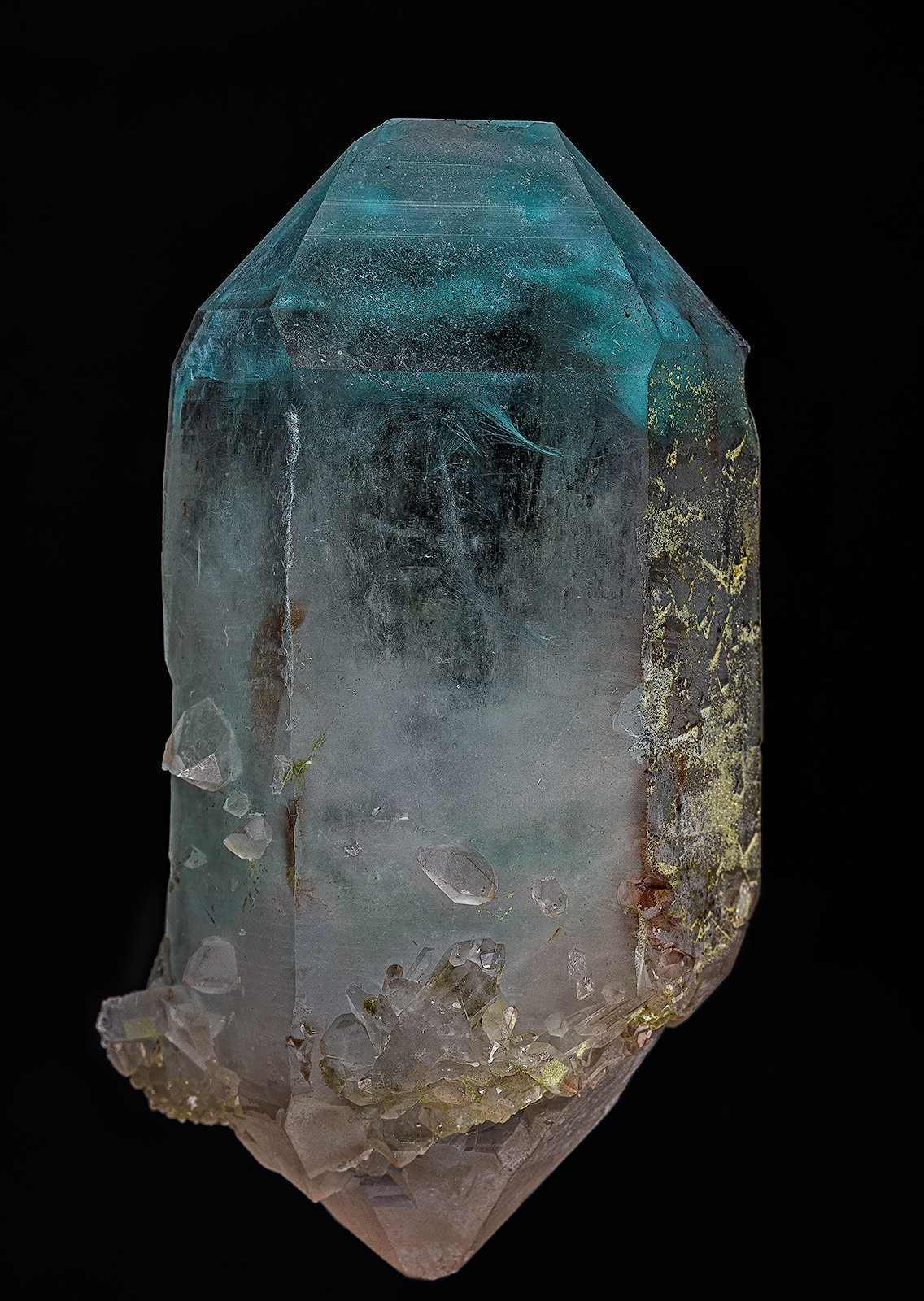 Quartz, Ajoite
10.3 x 5.3 cm
(Autor: am mizunaka)