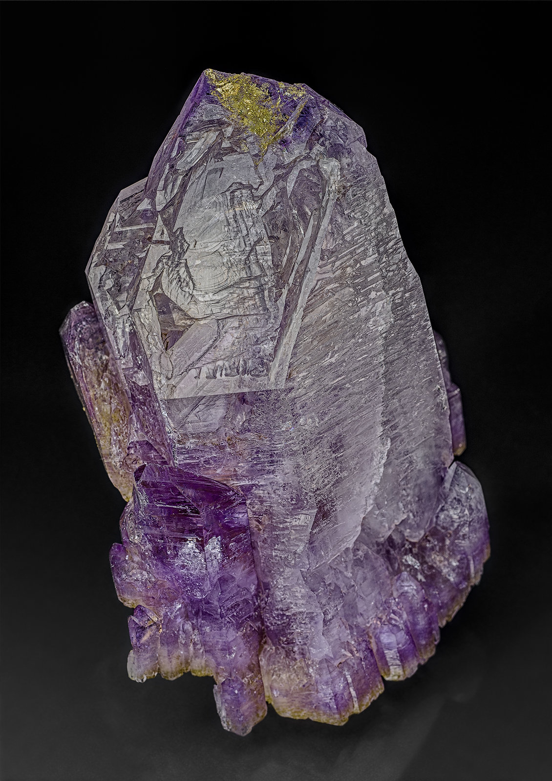 Quartz (variety amethyst), Epidote
11.0 x 7.0 cm
(Autor: am mizunaka)