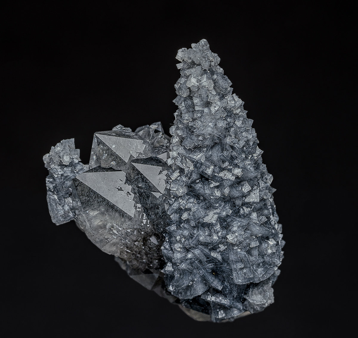 Calcite, Quartz, Jamesonite
3.8 x 2.6 cm
(Autor: am mizunaka)