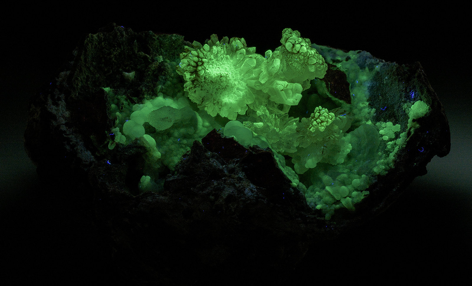 Quartz, Quartz (variety chalcedony), Opal-AN
8.9 x 6.4 cm
(Autor: am mizunaka)