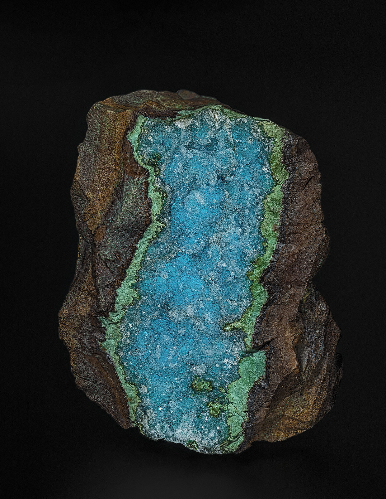 Quartz, Chrysocolla, Malachite
13.5 x 10.0 cm
(Autor: am mizunaka)
