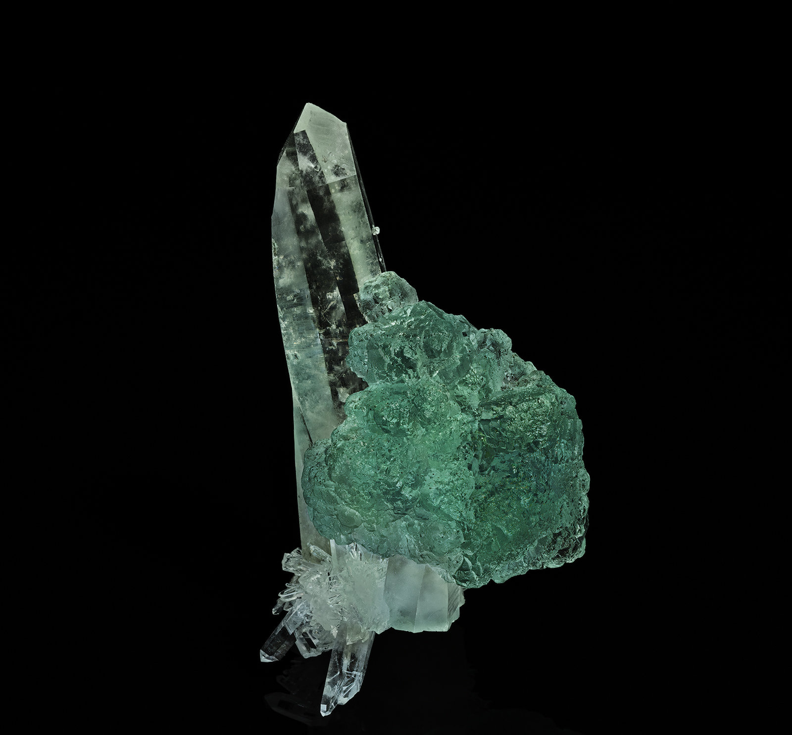 Quartz, Fluorite
6.9 x 3.9 cm
(Autor: am mizunaka)