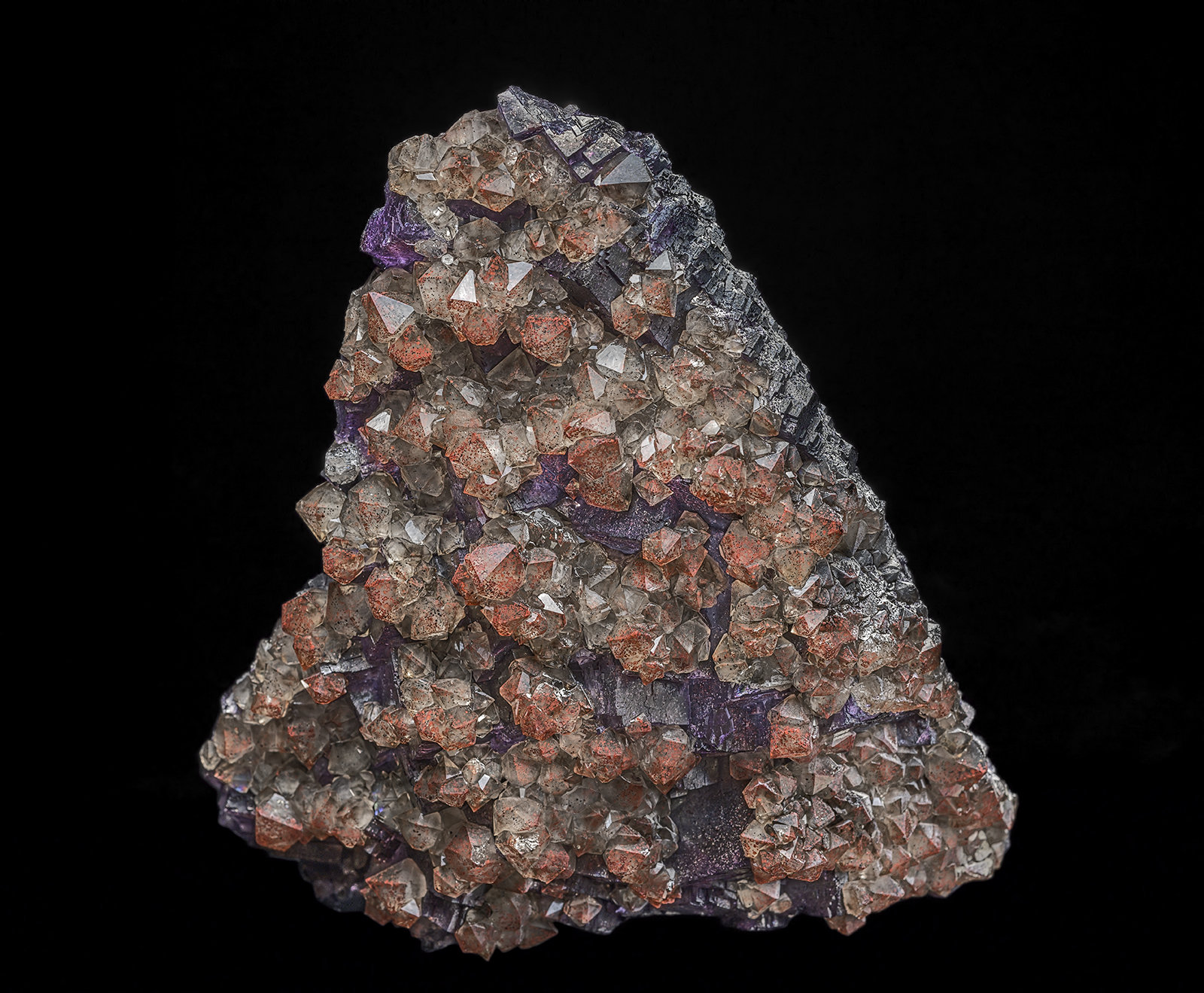 Fluorite, Quartz, Hematite
7.6 x 7.0 cm
(Autor: am mizunaka)