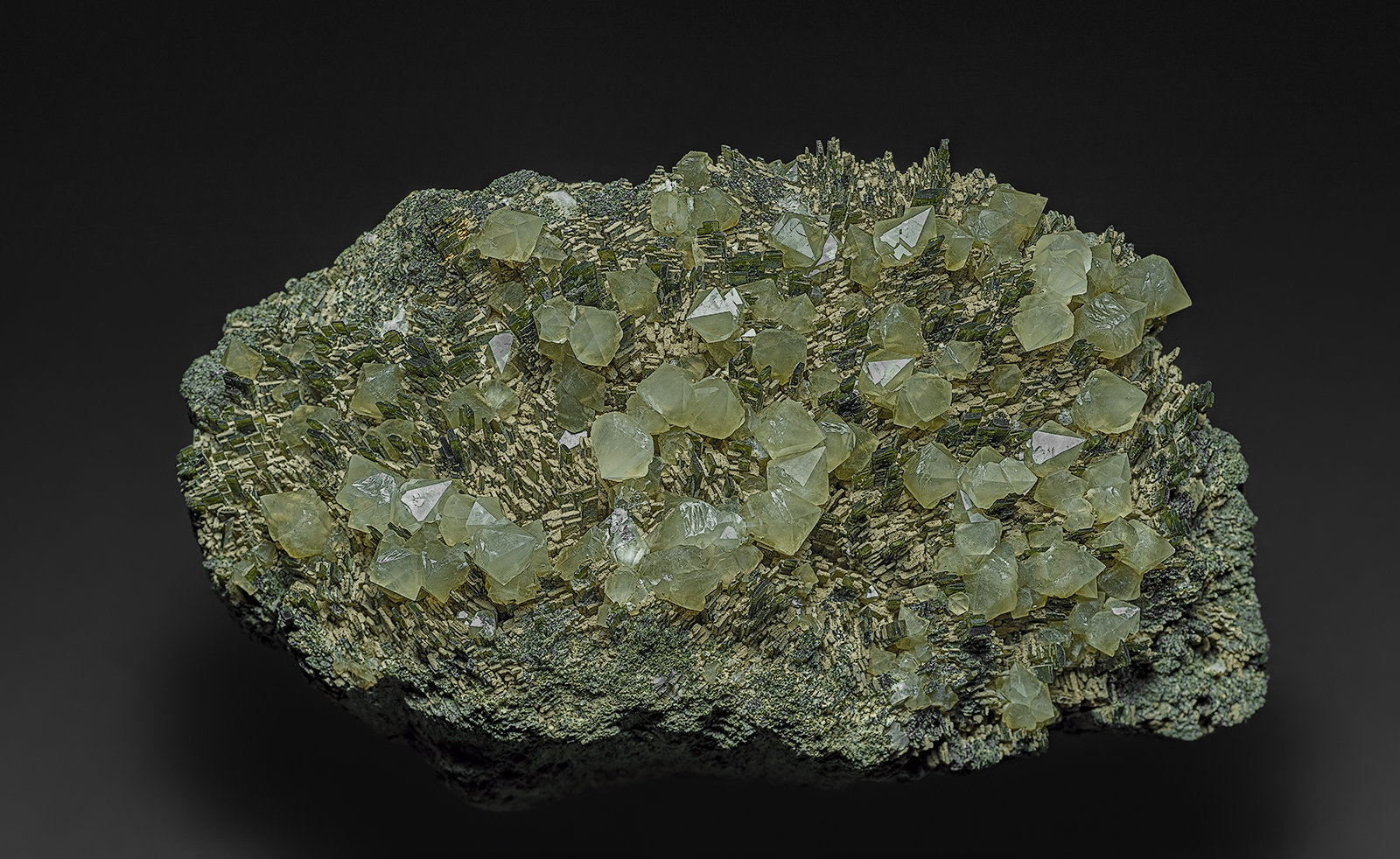 Quartz, Hedenbergite
11.5 x 7.0 cm
(Autor: am mizunaka)