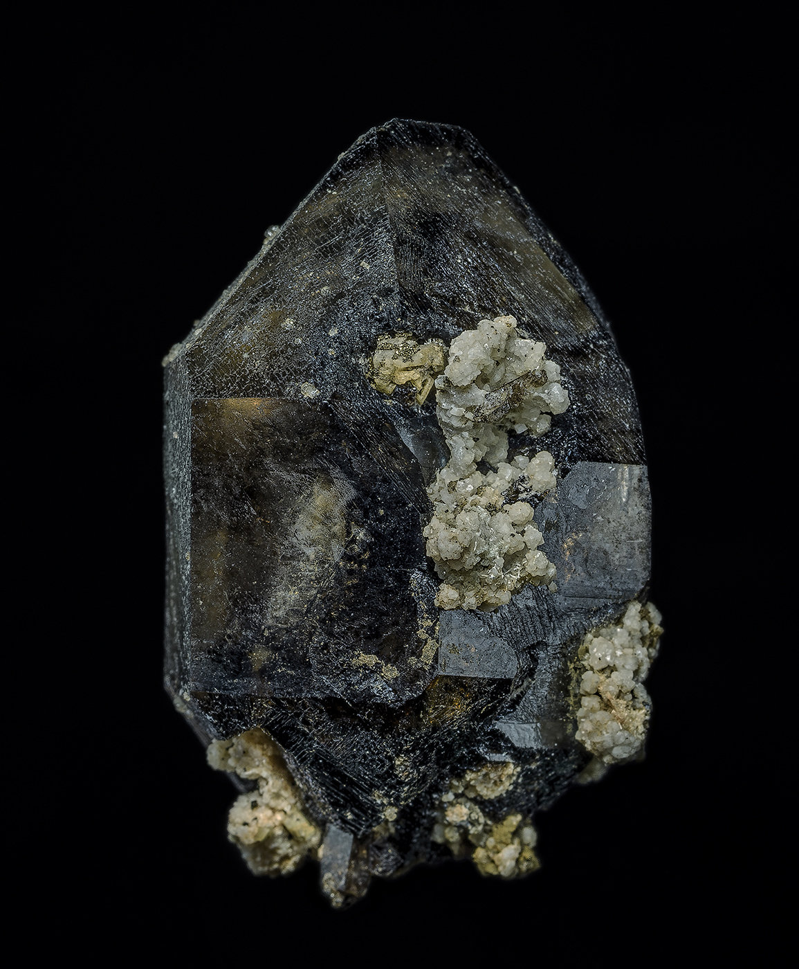Quartz (variety smoky quartz), Albite
4.2 x 2.7 cm
(Autor: am mizunaka)