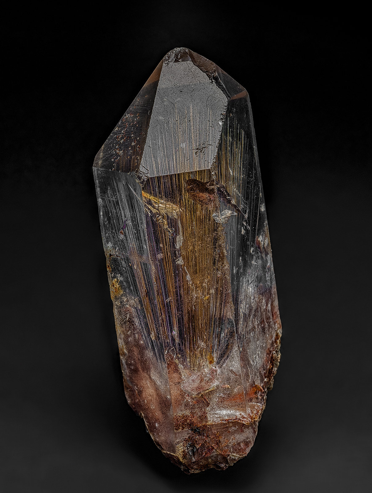 Quartz, Rutile
7.4 x 2.5 cm
(Autor: am mizunaka)