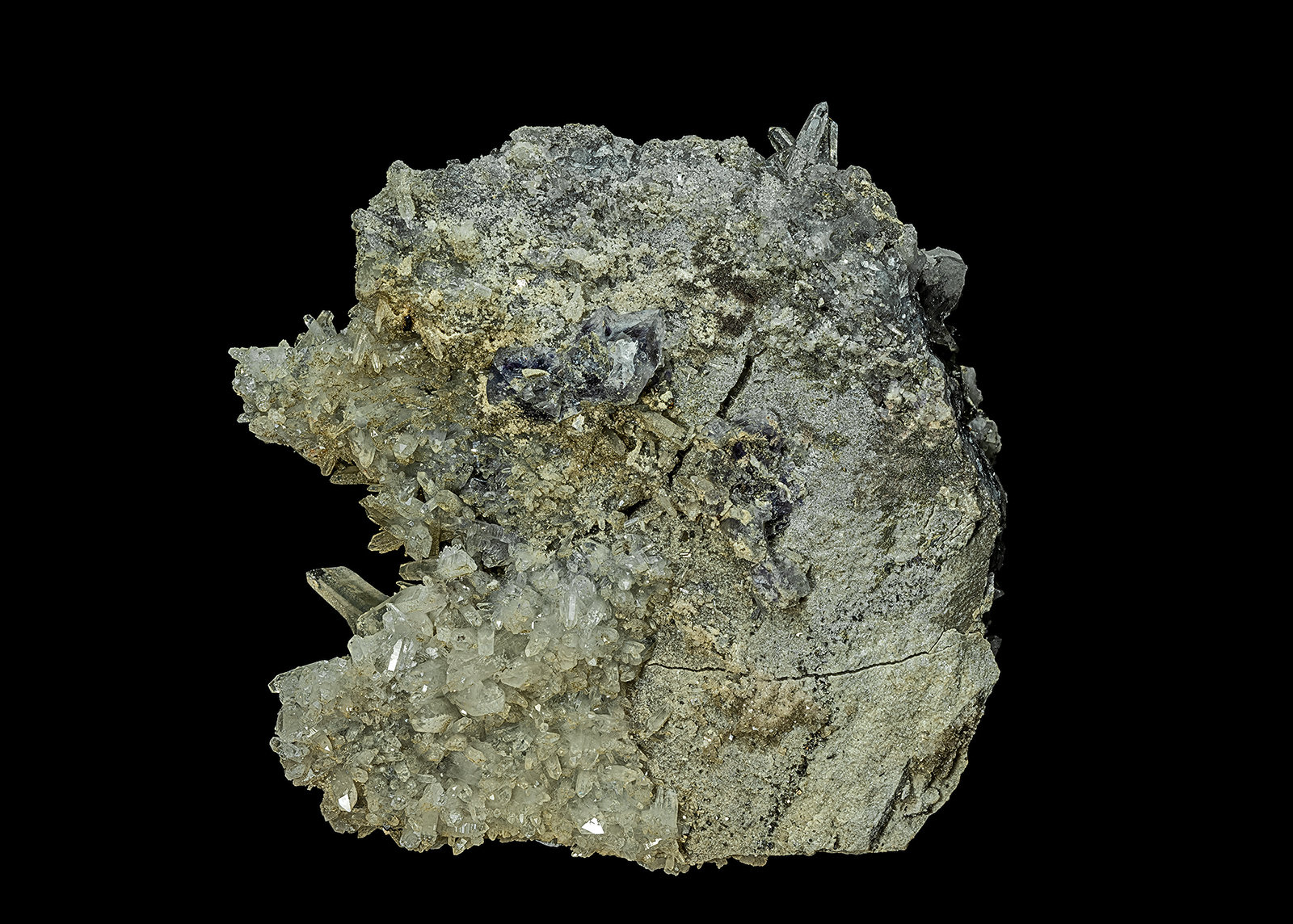 Quartz, Fluorite, Boulangerite
9.2 x 8.0 cm
(Autor: am mizunaka)